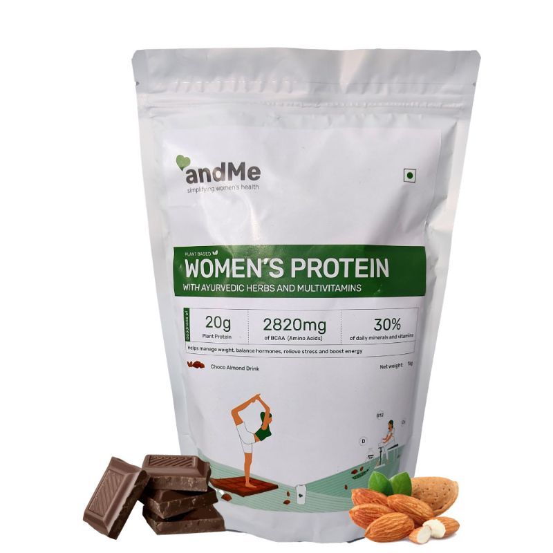 andMe Plant Based Women's Protein Powder Choco Almond Flavour